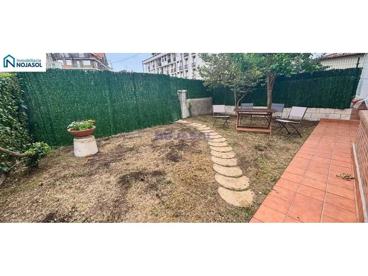 Jardín de Apartamento de alquiler en Noja con Calefacción, Jardín privado y Terraza