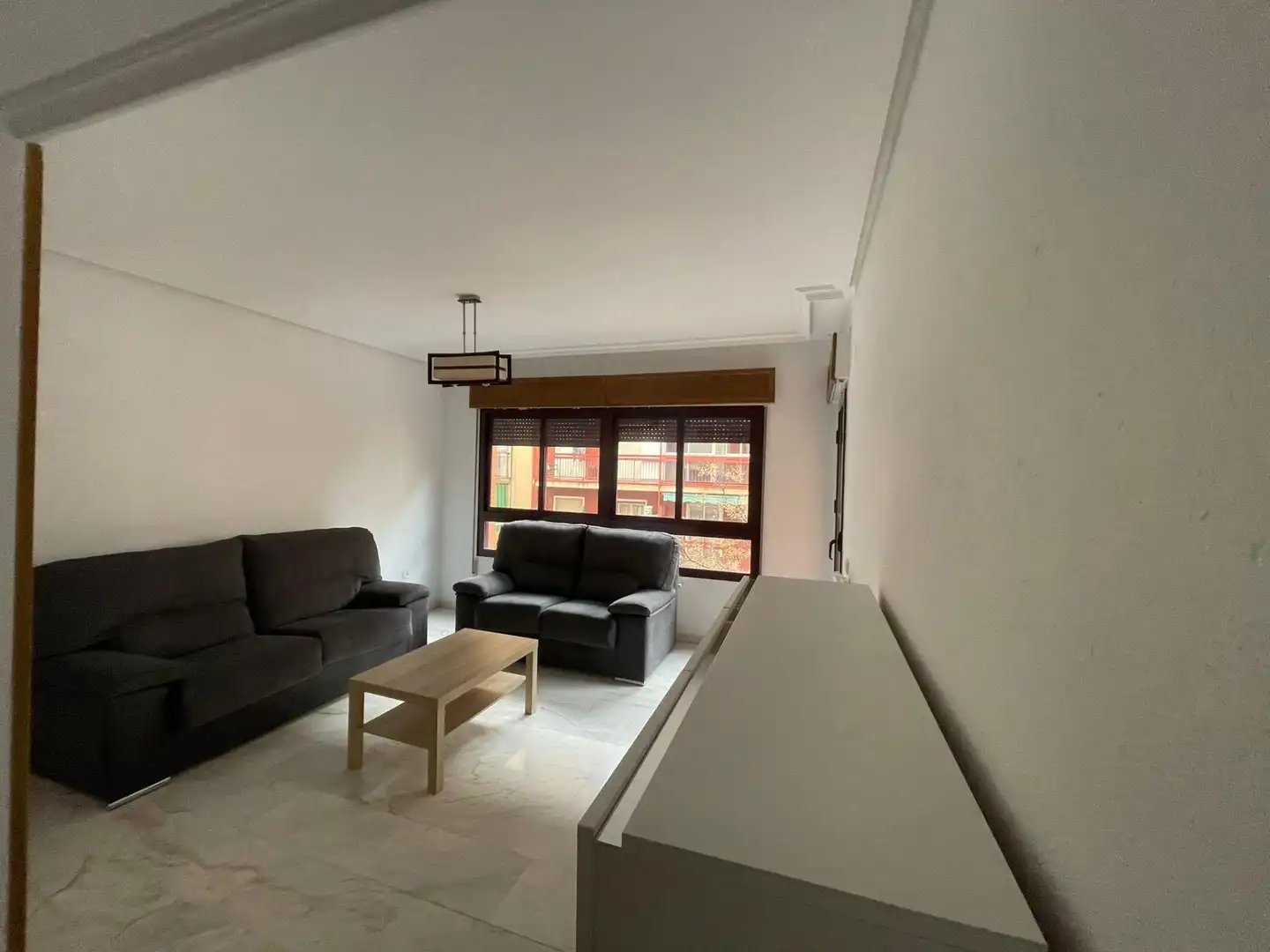Living room of Flat for rent in Cáceres  with Heating, Terrace and Furnished