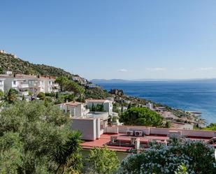 Exterior view of Single-family semi-detached for sale in Roses  with Air Conditioner, Terrace and Swimming Pool