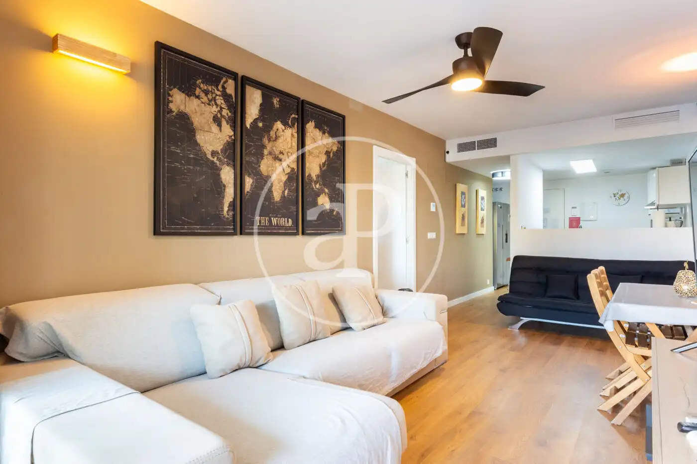 Wohnzimmer von Wohnung zur Miete in Canet d'En Berenguer mit Klimaanlage, Heizung und Privatgarten