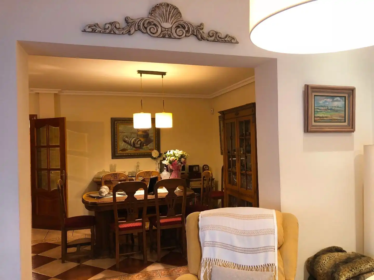Dining room of Houses for sale in Alcázar de San Juan  with Air Conditioner, Heating and Private garden