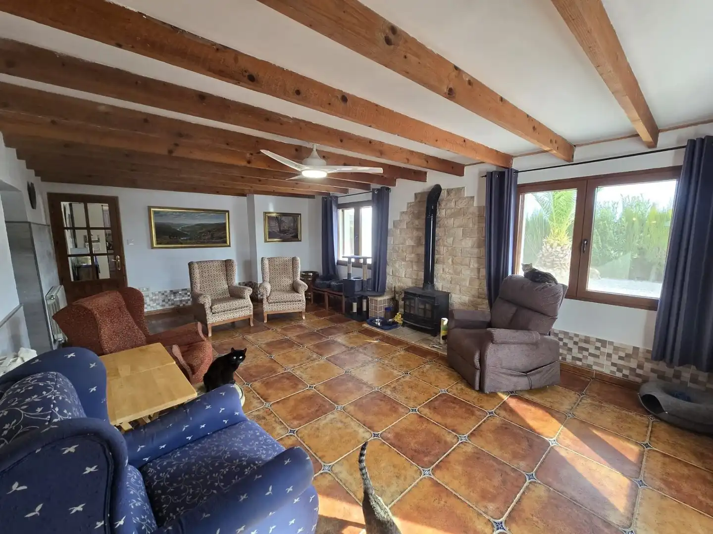 Sala de estar de Casa o chalet en venta en Villena con Jardín privado, Terraza y Piscina