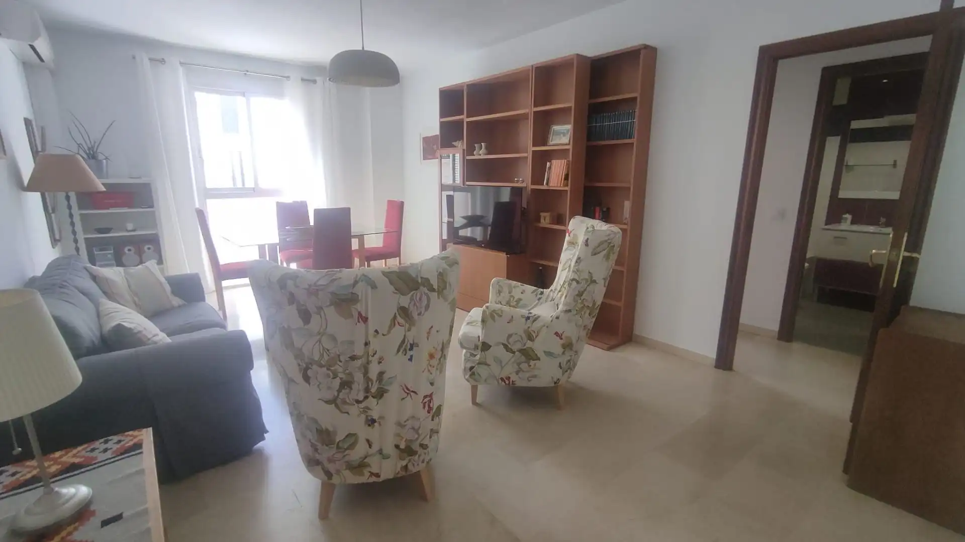 Sala de estar de Piso de alquiler en Málaga con Aire acondicionado, Calefacción y Amueblado