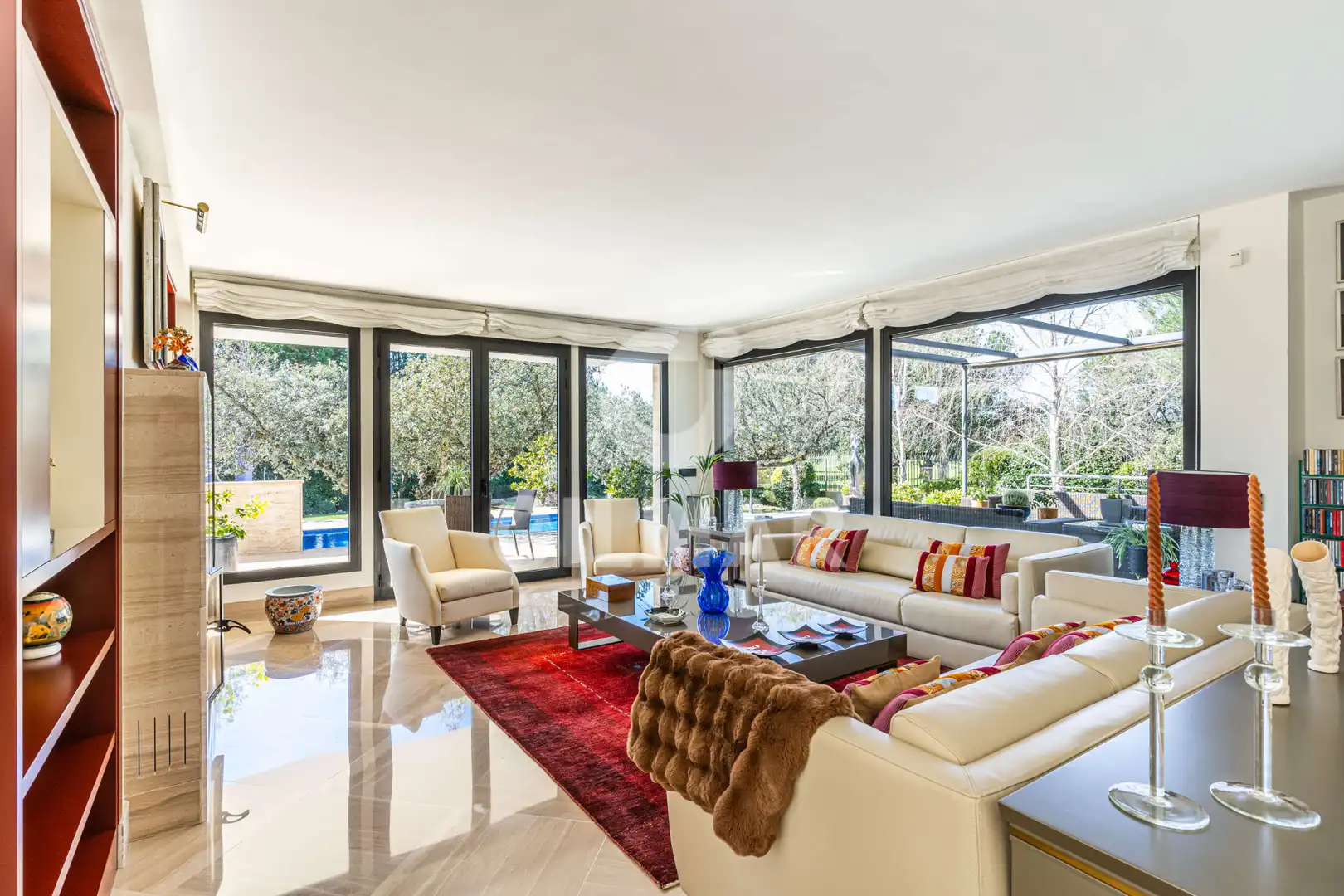 Sala de estar de Casa o chalet en venta en Las Rozas de Madrid con Aire acondicionado, Calefacción y Jardín privado