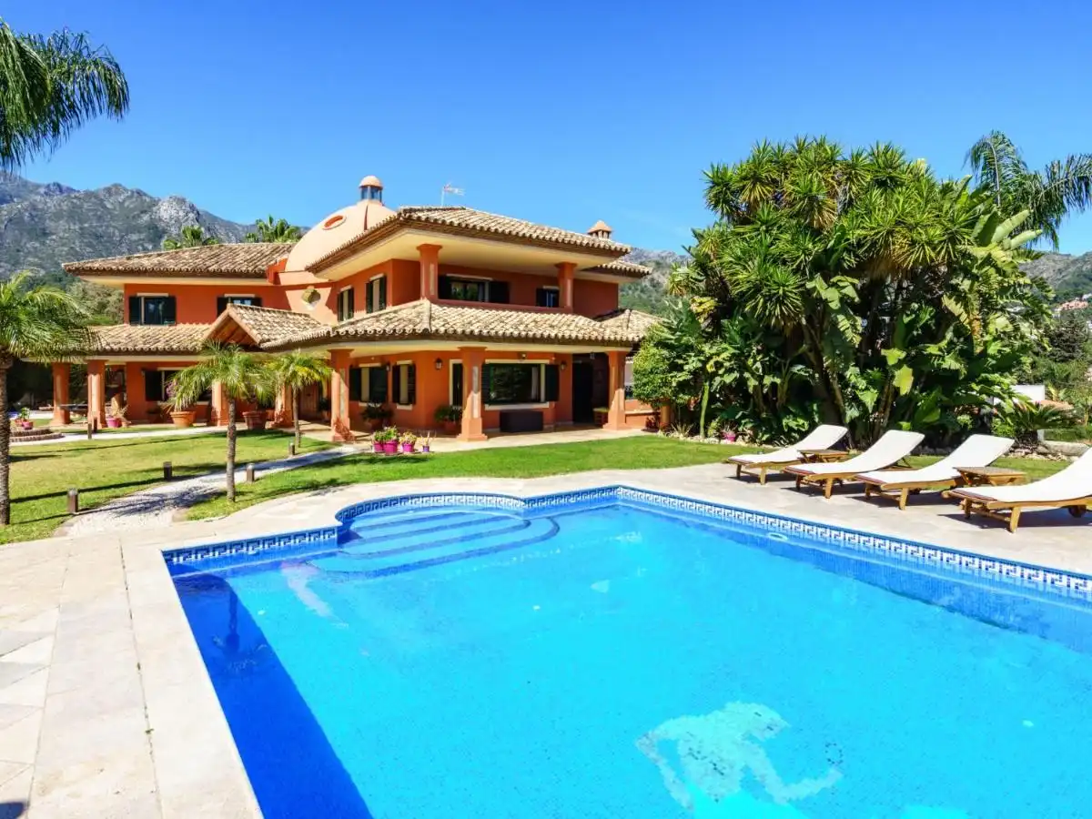 Exterior view of Houses for rent in Marbella  with Air Conditioner, Heating and Private garden