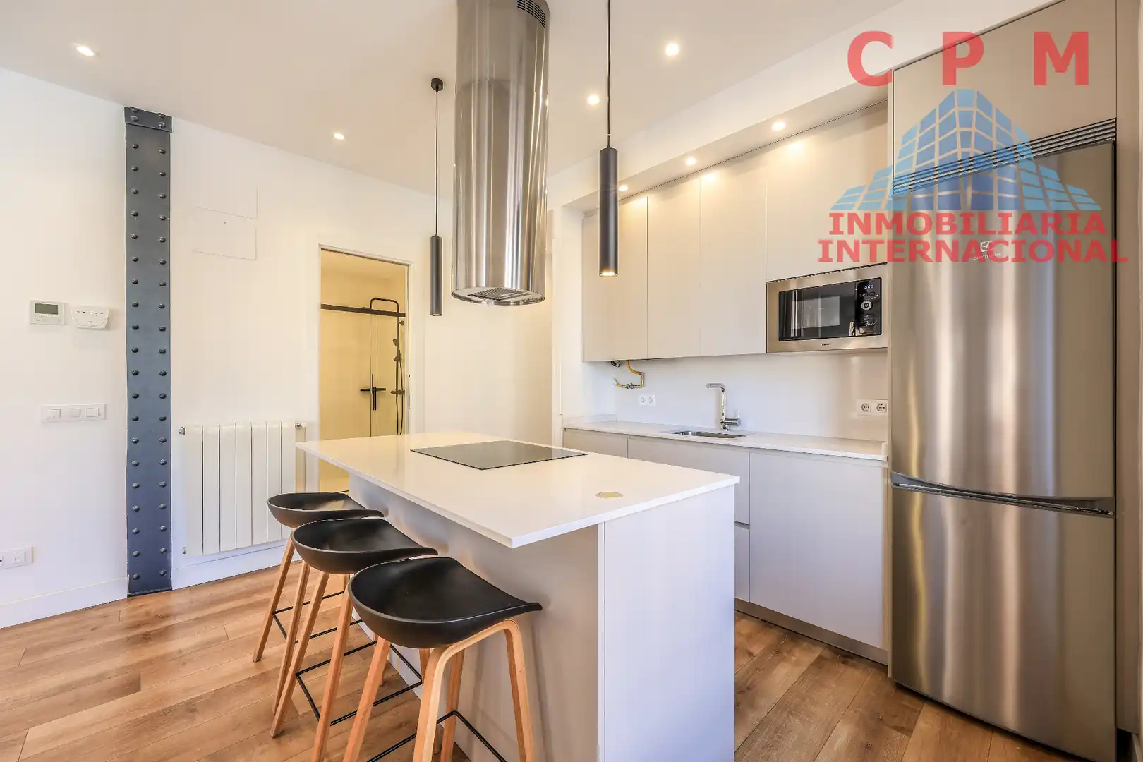 Kitchen of Flat for rent in Madrid  with Air Conditioner, Heating and Parquet flooring