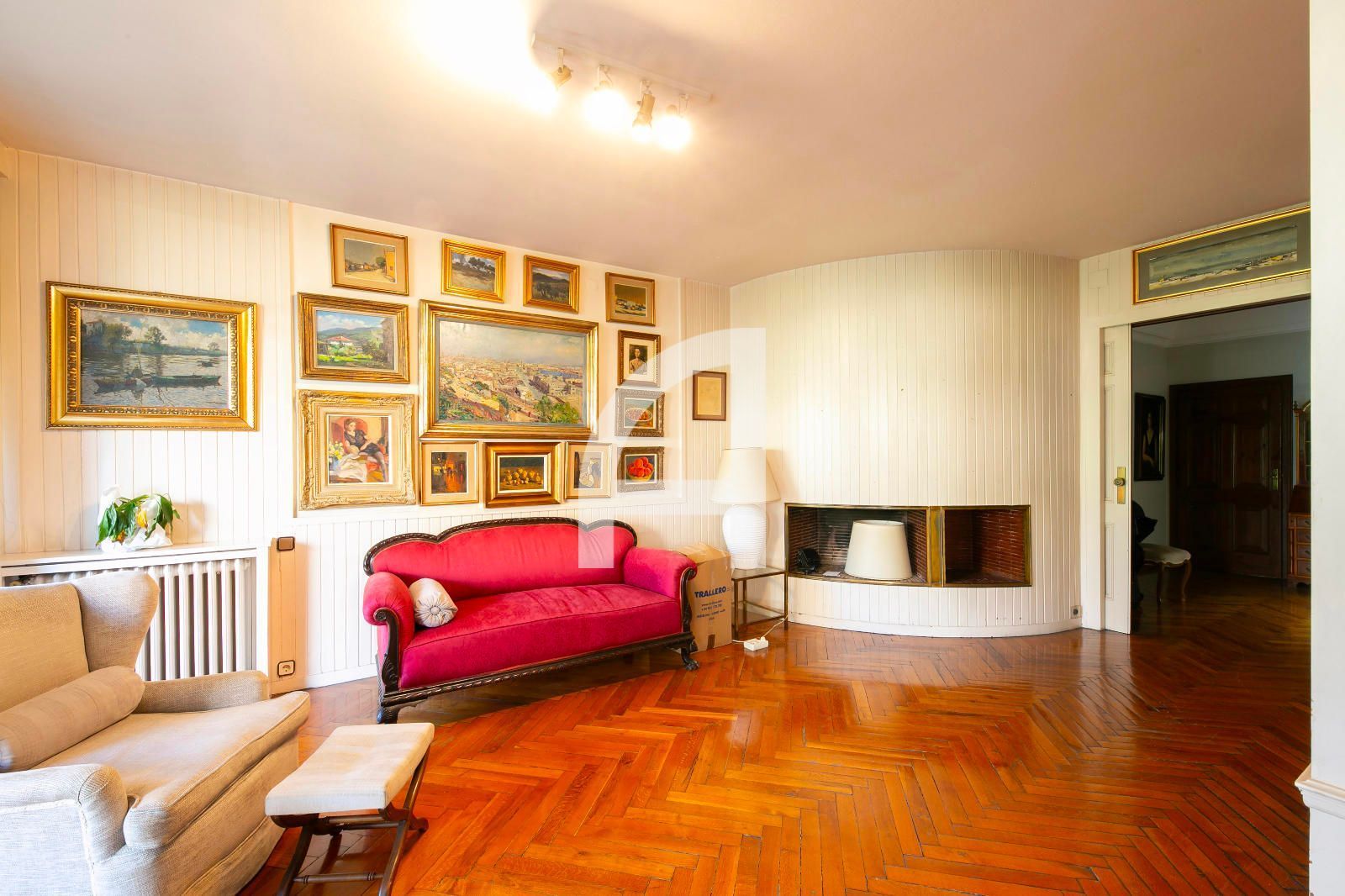Sala d'estar de Pis en venda en  Barcelona Capital amb Aire condicionat, Calefacció i Terrassa