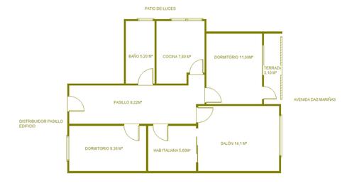 Foto 2 de Pis en venda a Avenida Das Mariñas, Perillo, Oleiros