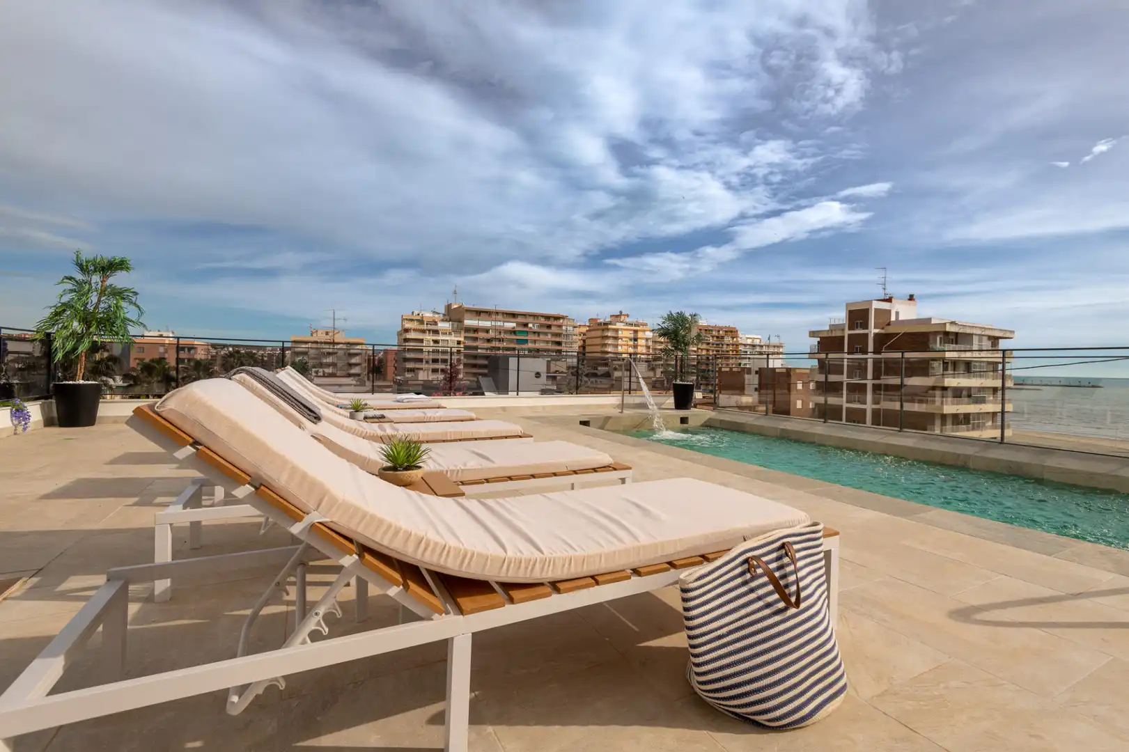 Swimming pool of Buildings for sale in Santa Pola  with Alarm and Community pool