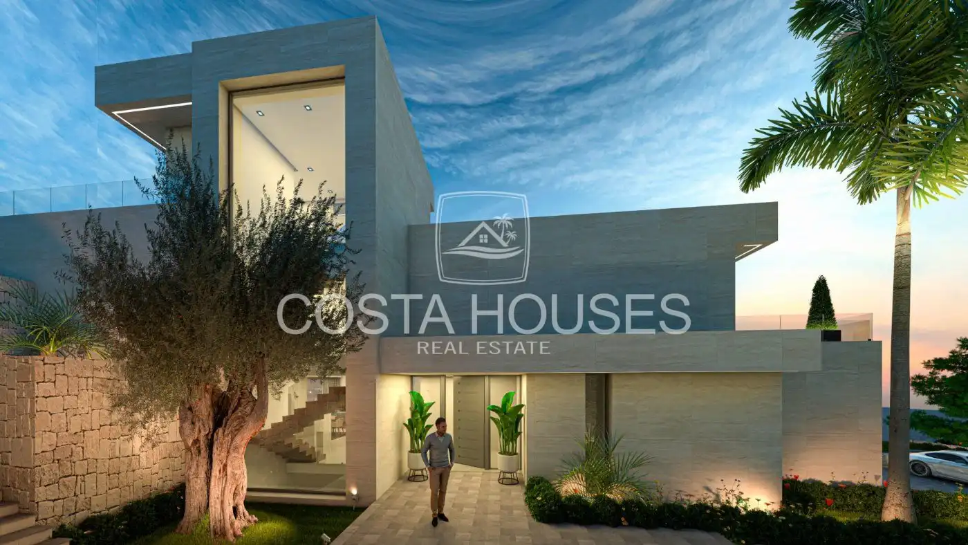 Vista exterior de Casa o xalet en venda en Jávea / Xàbia amb Aire condicionat, Jardí privat i Terrassa