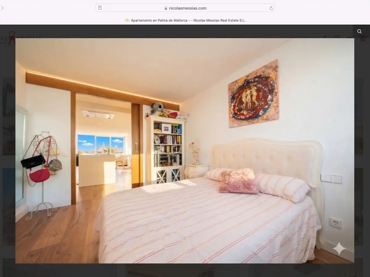 Schlafzimmer von Wohnung zum Verkauf in  Palma de Mallorca mit Klimaanlage und Terrasse