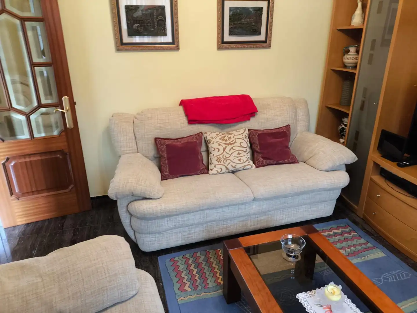 Sala d'estar de Casa o xalet en venda en Carballo amb Calefacció, Jardí privat i Terrassa