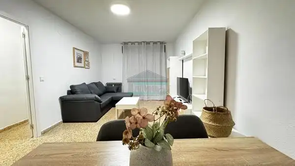 Living room of Flat for rent in Granada  with Furnished, TV and Balcony