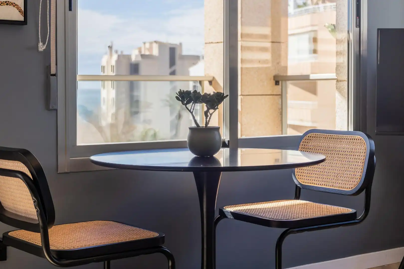 Terraza de Apartamento de alquiler en Calpe / Calp con Aire acondicionado, Parquet y Terraza