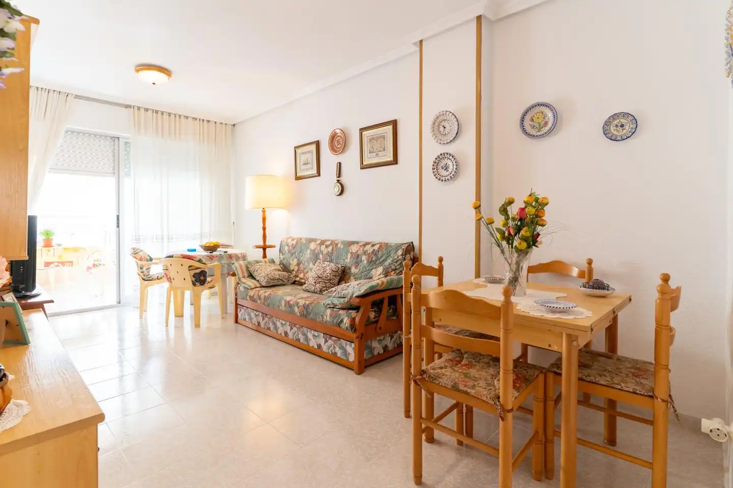 Living room of Flat for sale in Santa Pola  with Terrace and Furnished