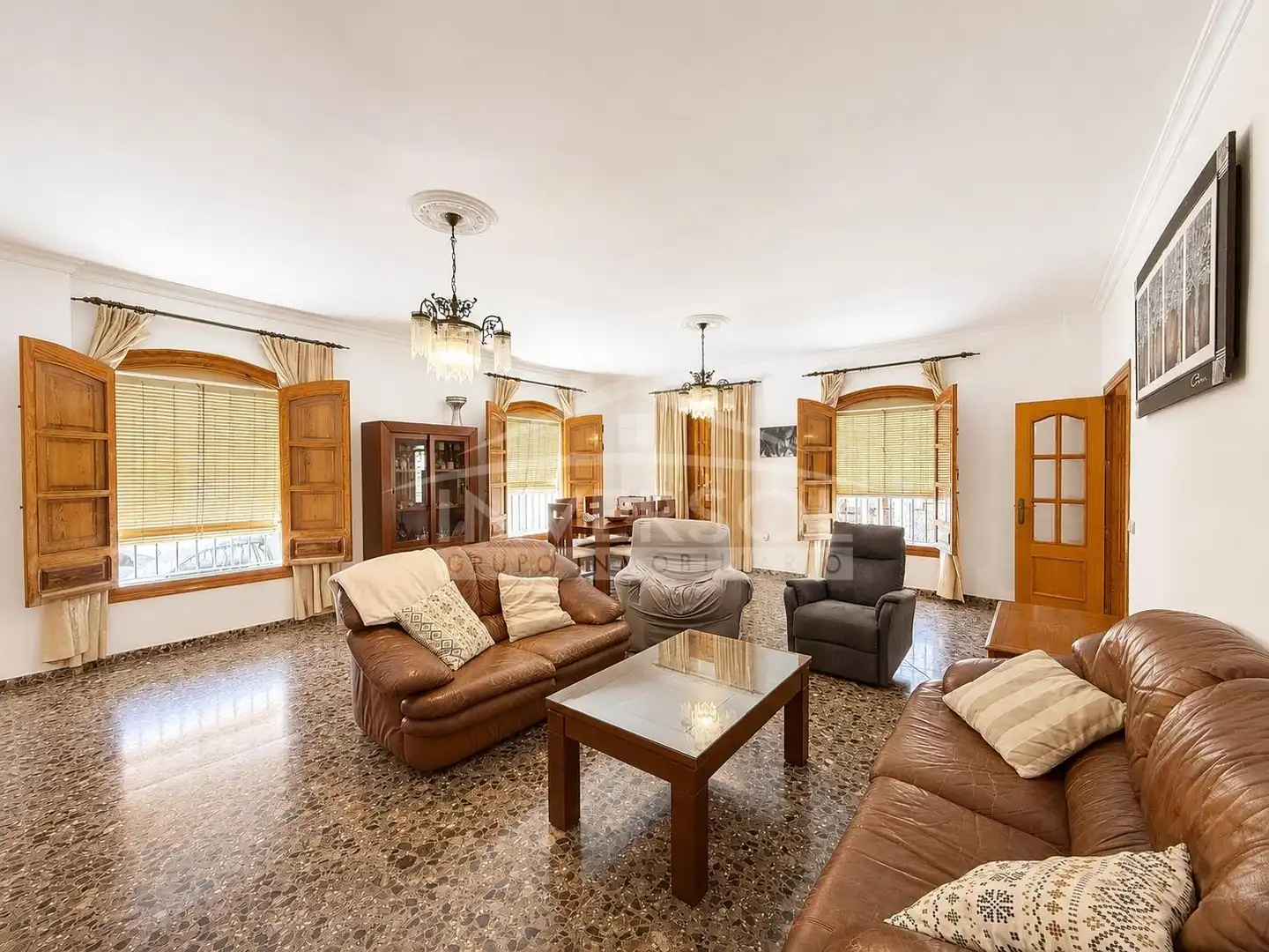 Sala d'estar de Casa o xalet en venda en Adra amb Aire condicionat, Calefacció i Jardí privat