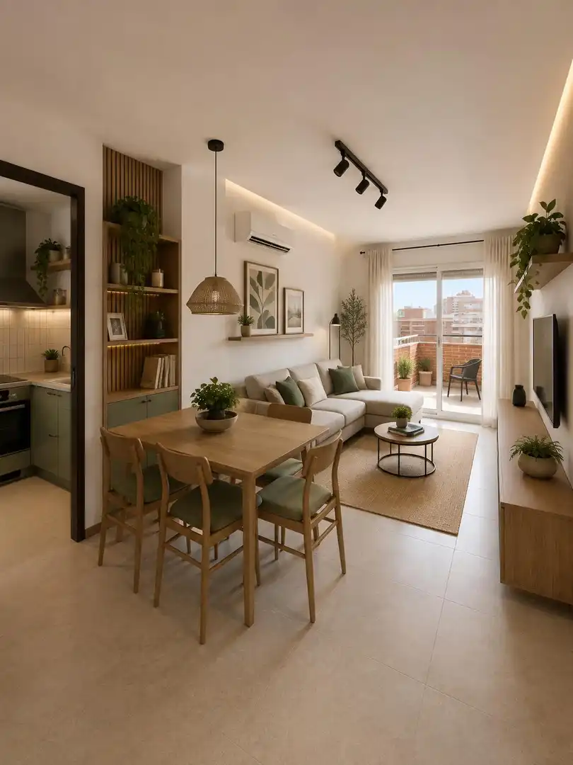 Sala de estar de Ático en venta en L'Hospitalet de Llobregat con Calefacción, Terraza y Balcón