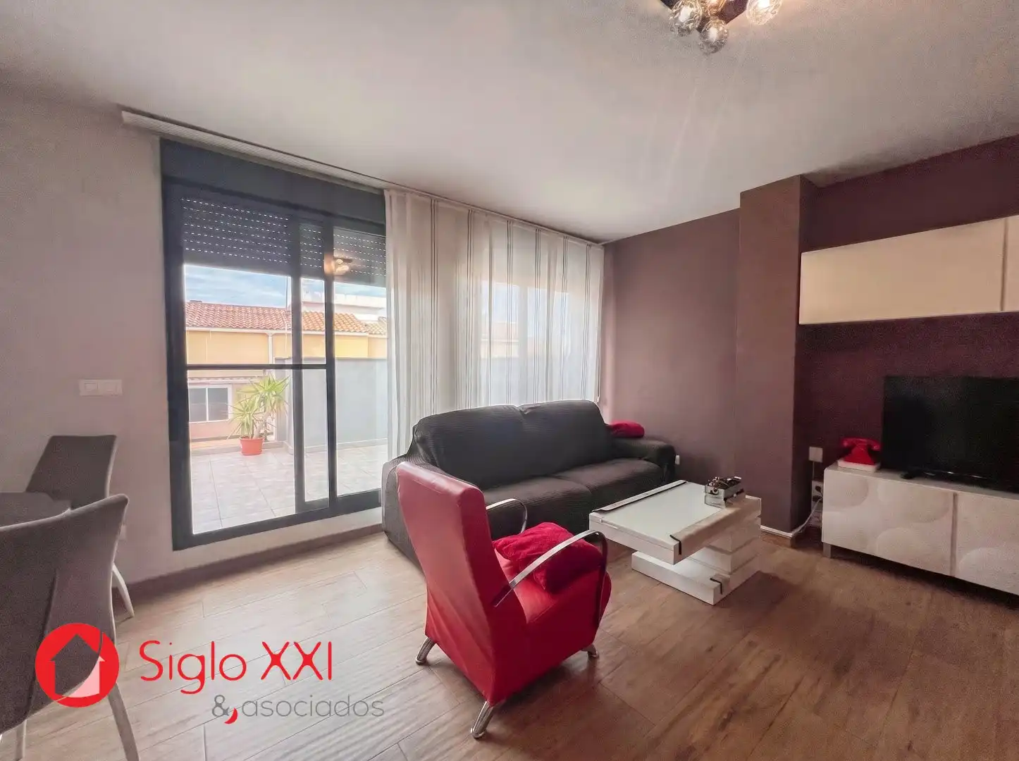 Sala de estar de Ático en venta en L'Alcora con Aire acondicionado, Calefacción y Terraza