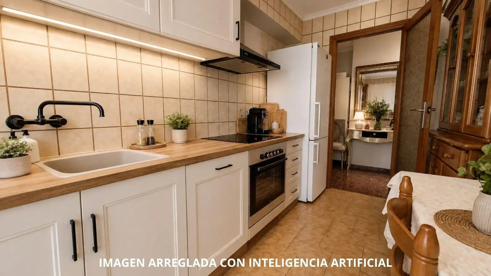 Küche von Wohnung zum Verkauf in Cullera mit Balkon