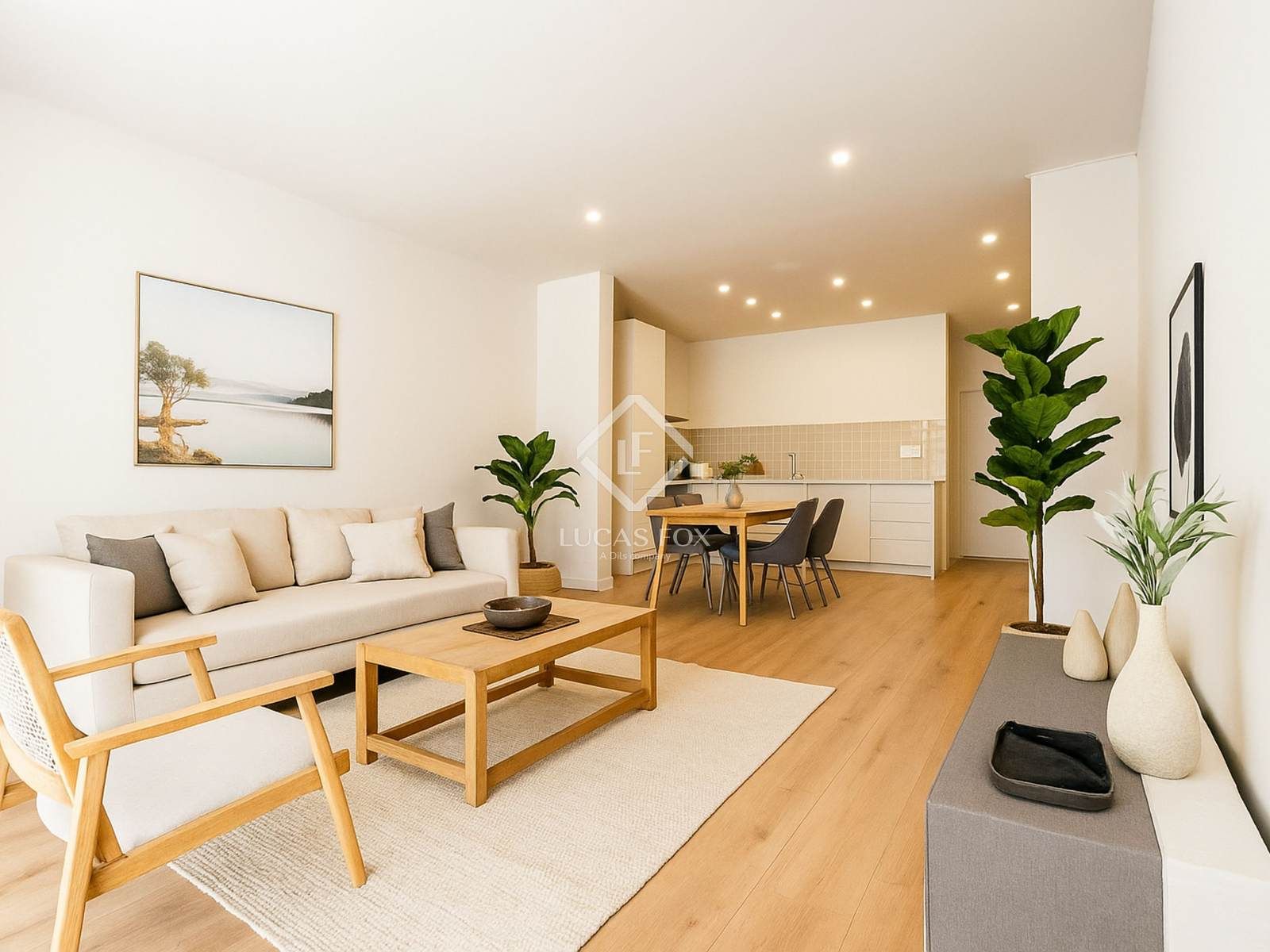 Living room of Attic for sale in Sant Just Desvern  with Air Conditioner, Heating and Parquet flooring