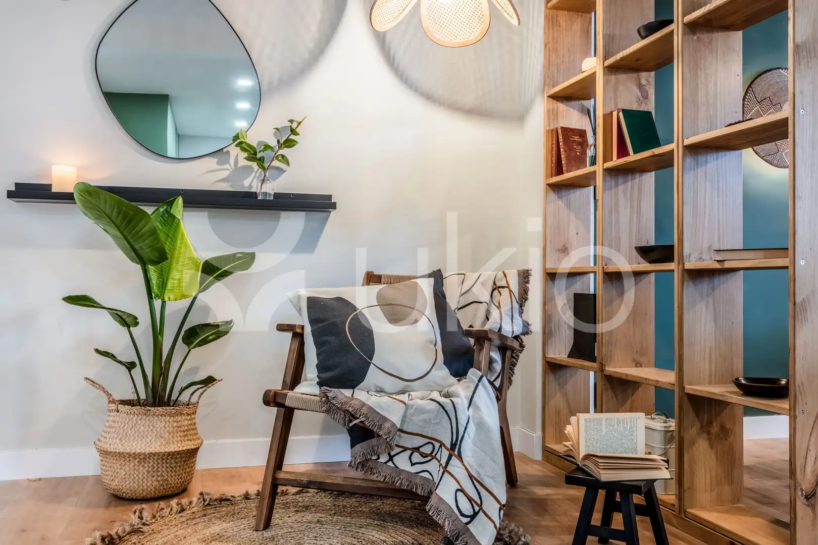 Sala d'estar de Apartament de lloguer en Madrid amb Aire condicionat, Calefacció i Moblat