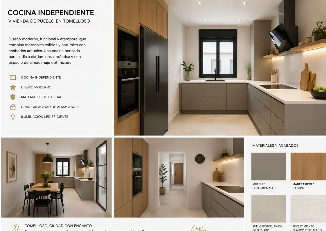 Cocina de Casa o chalet en venta en Tomelloso