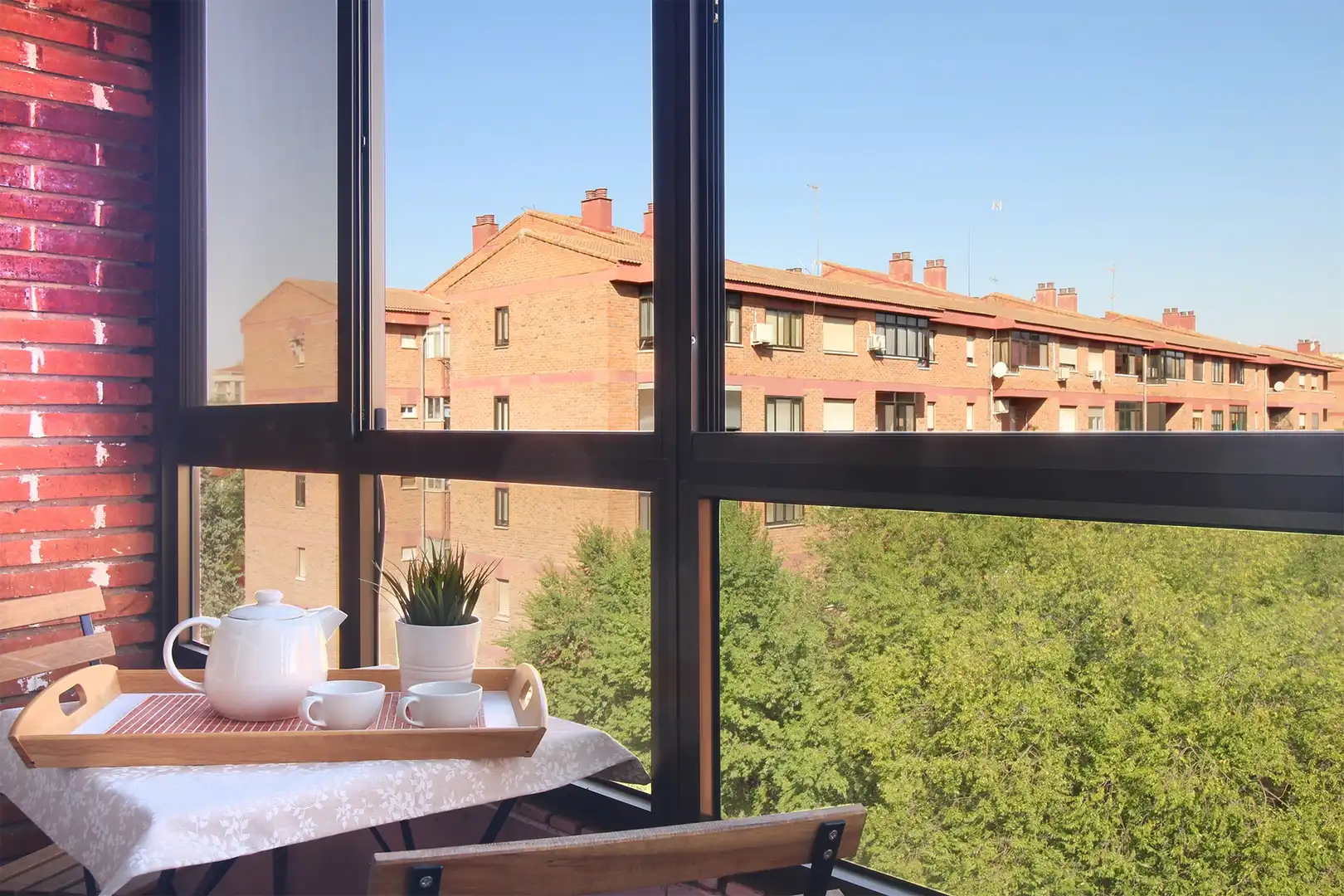 Balcony of Flat for sale in Albacete  with Air Conditioner, Heating and Furnished