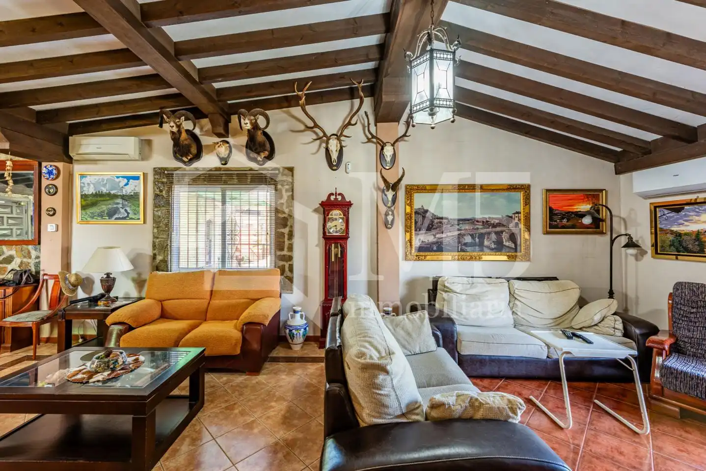 Sala de estar de Finca rústica en venta en Rincón de la Victoria con Aire acondicionado, Jardín privado y Terraza