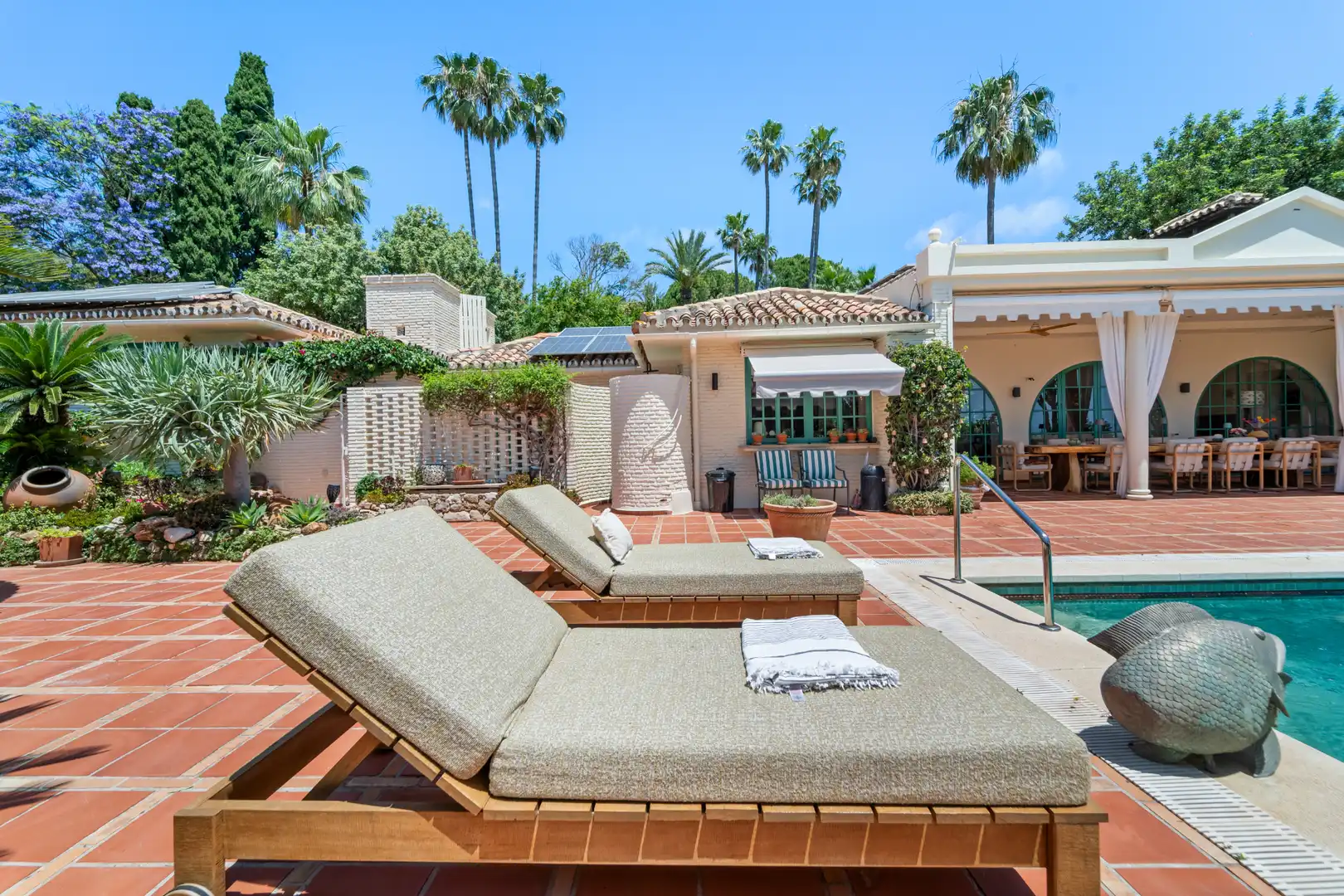 Terrassa de Casa o xalet en venda en Benalmádena amb Aire condicionat, Calefacció i Jardí privat