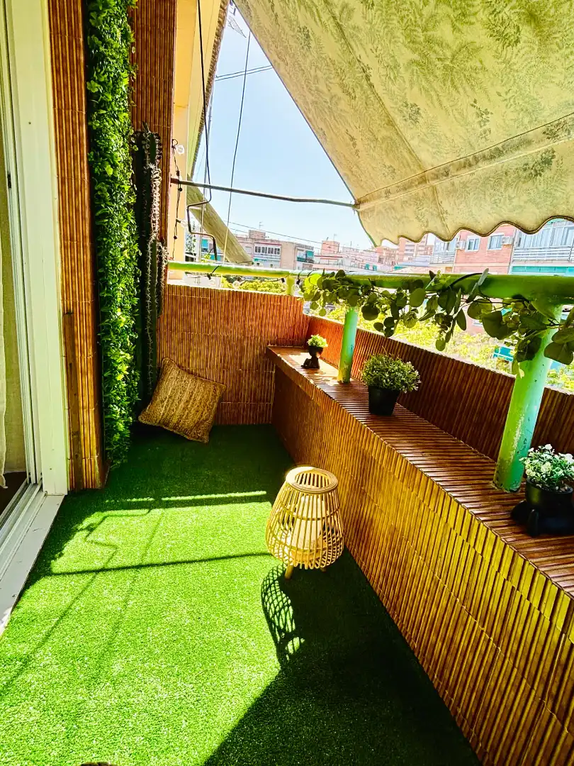 Terrace of Flat for rent in Alicante / Alacant  with Air Conditioner, Furnished and Oven