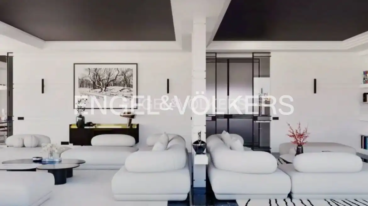 Sala de estar de Ático en venta en Tetuán