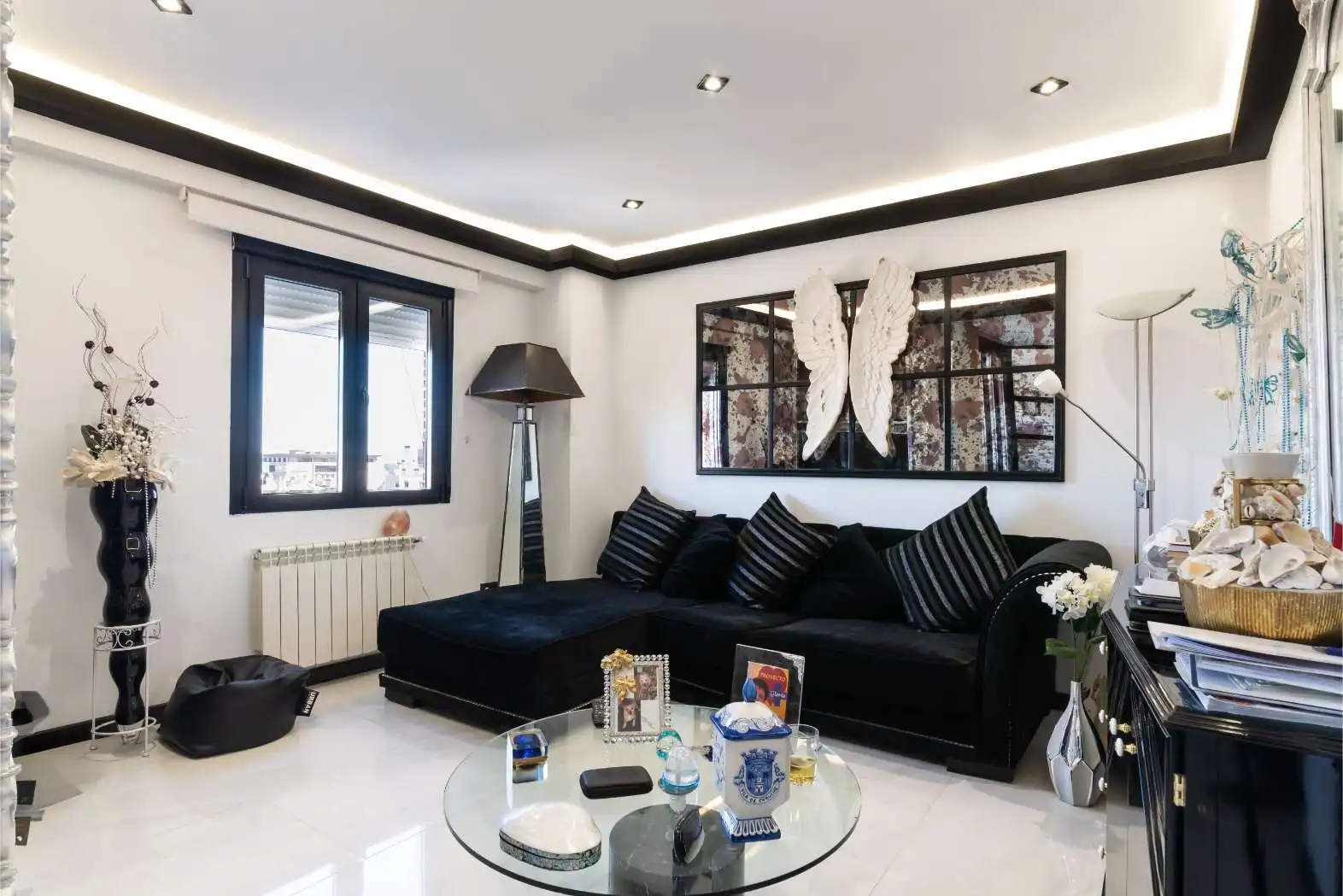 Living room of Attic for sale in Madrid  with Heating, Terrace and Storage room