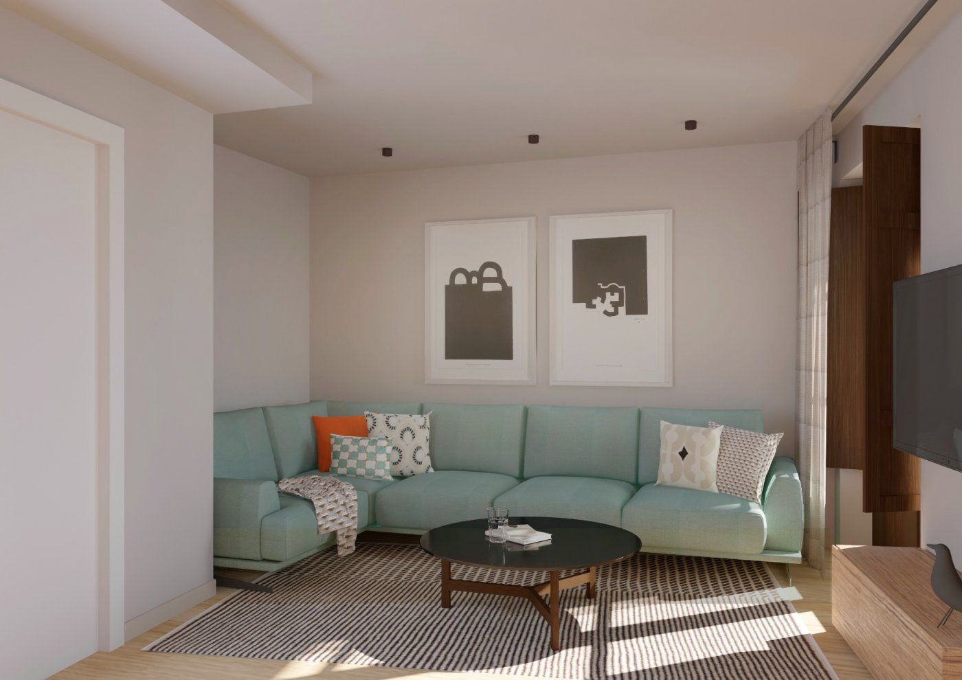 Living room of Attic for sale in  Zaragoza Capital  with Air Conditioner, Heating and Balcony