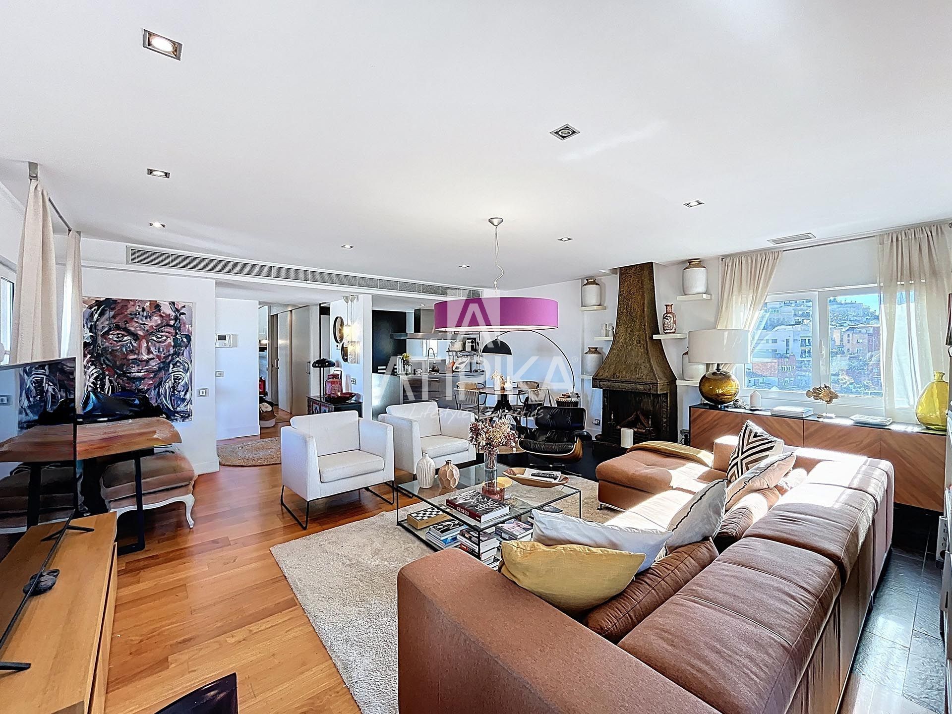 Living room of Duplex for sale in  Barcelona Capital  with Air Conditioner, Heating and Terrace