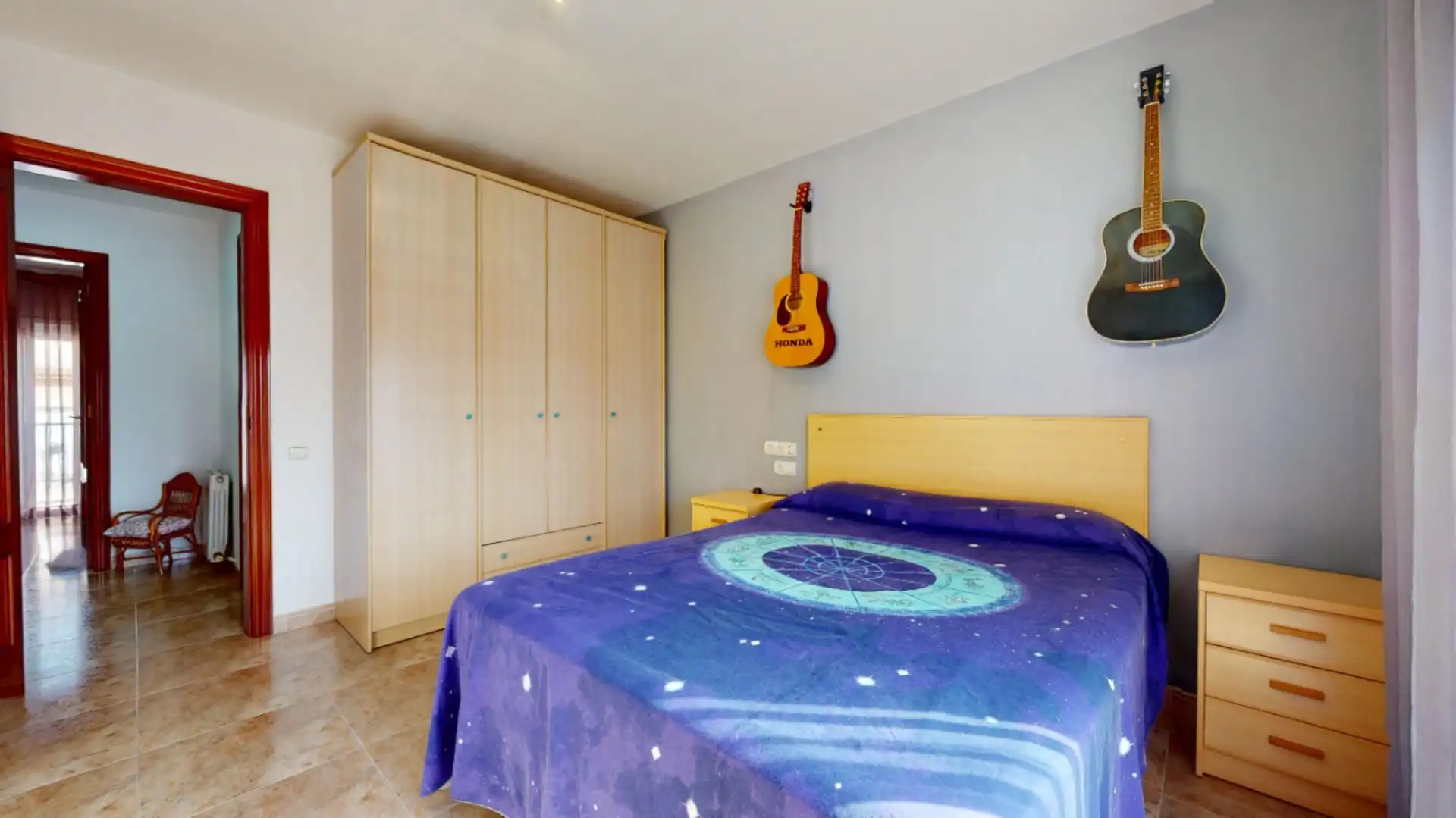 Habitación de Casa adosada en venta en Vilanova i la Geltrú con Calefacción y Terraza