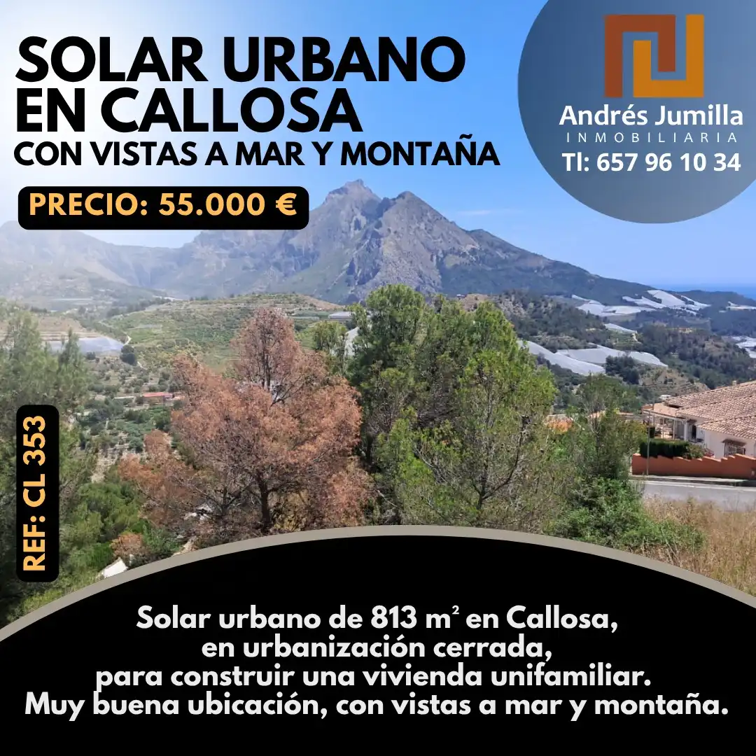 Terreno residencial en venta en Callosa d'en Sarrià