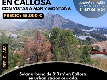 Terreny residencial en venda a Callosa d'en Sarrià