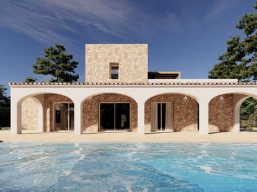 Casa rustica con piscina in vendita a Benissa pueblo