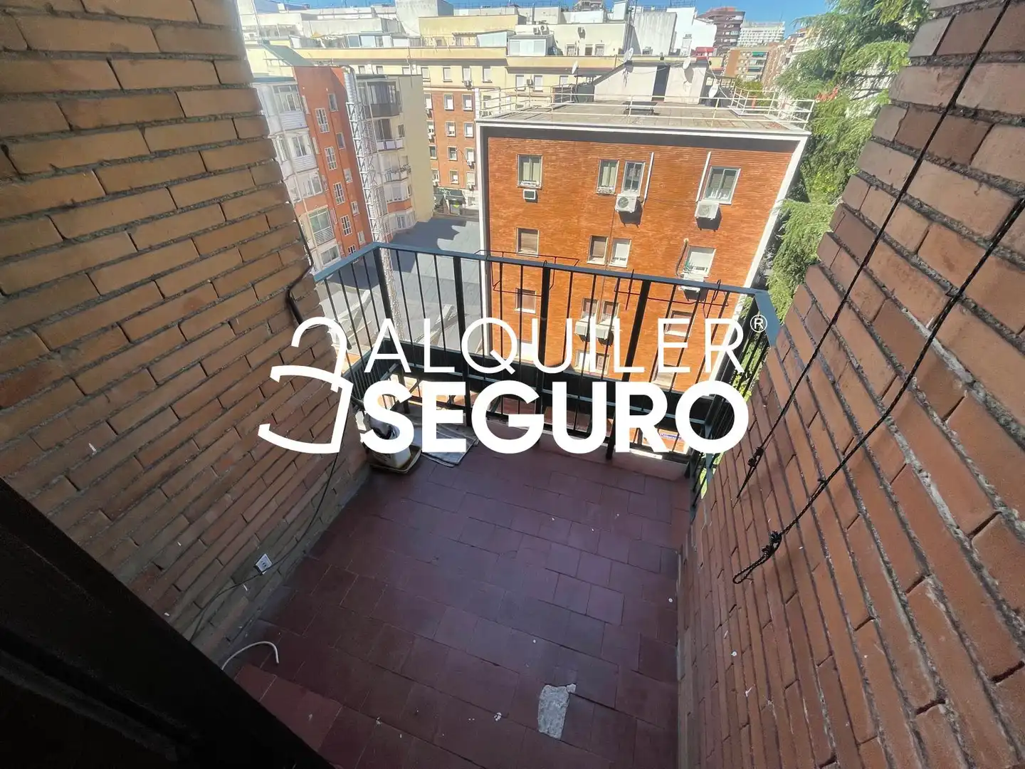 Balcony of Flat for rent in Madrid  with Air Conditioner, Heating and Terrace