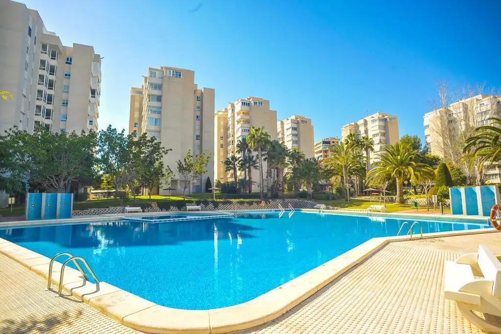 Piscina de Apartament de lloguer en Alicante / Alacant amb Calefacció, Moblat i Forn