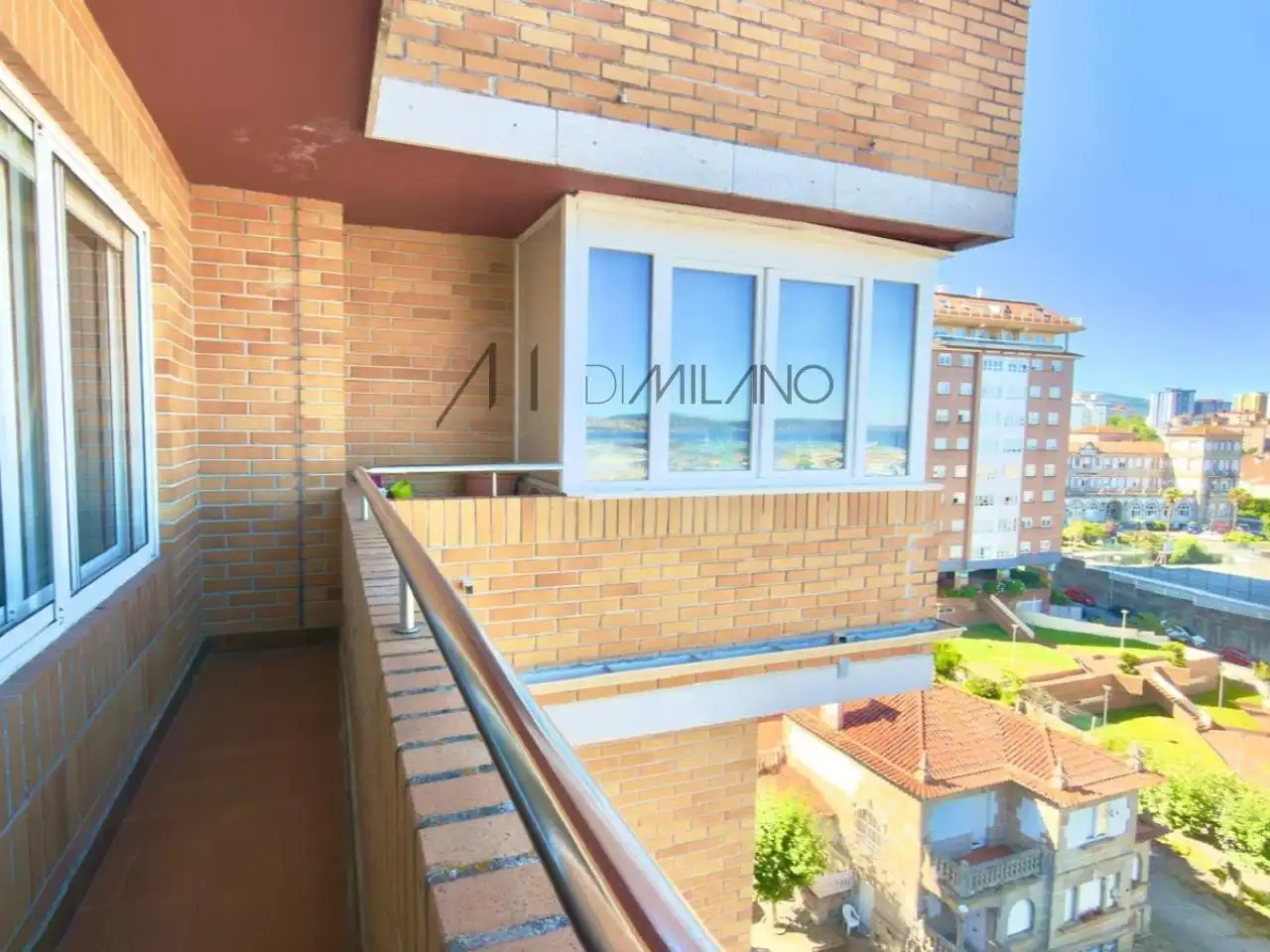 Balcony of Flat for rent in Vigo   with Heating, Terrace and Storage room