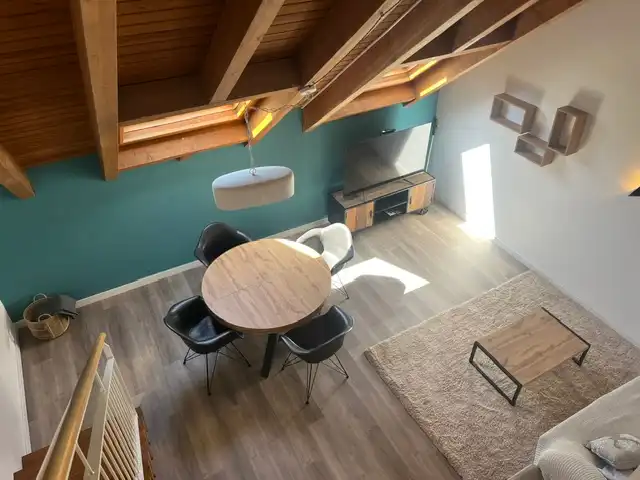 Sala de estar de Apartamento en venta en Esterri d'Àneu con Calefacción, Parquet y Amueblado