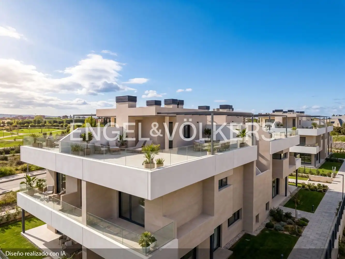 Terrace of Houses for sale in Fuente del Fresno  with Air Conditioner, Heating and Private garden