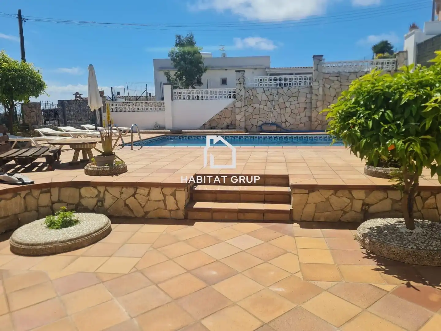 Piscina de Casa o chalet en venta en Blanes con Aire acondicionado, Calefacción y Jardín privado