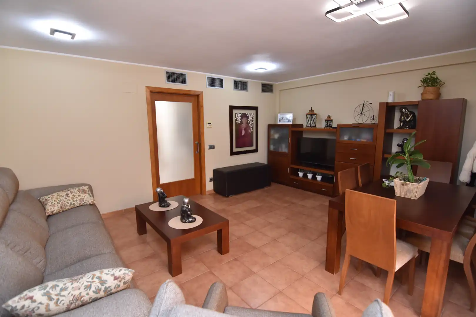Sala de estar de Dúplex en venta en Pineda de Mar con Aire acondicionado, Calefacción y Parquet