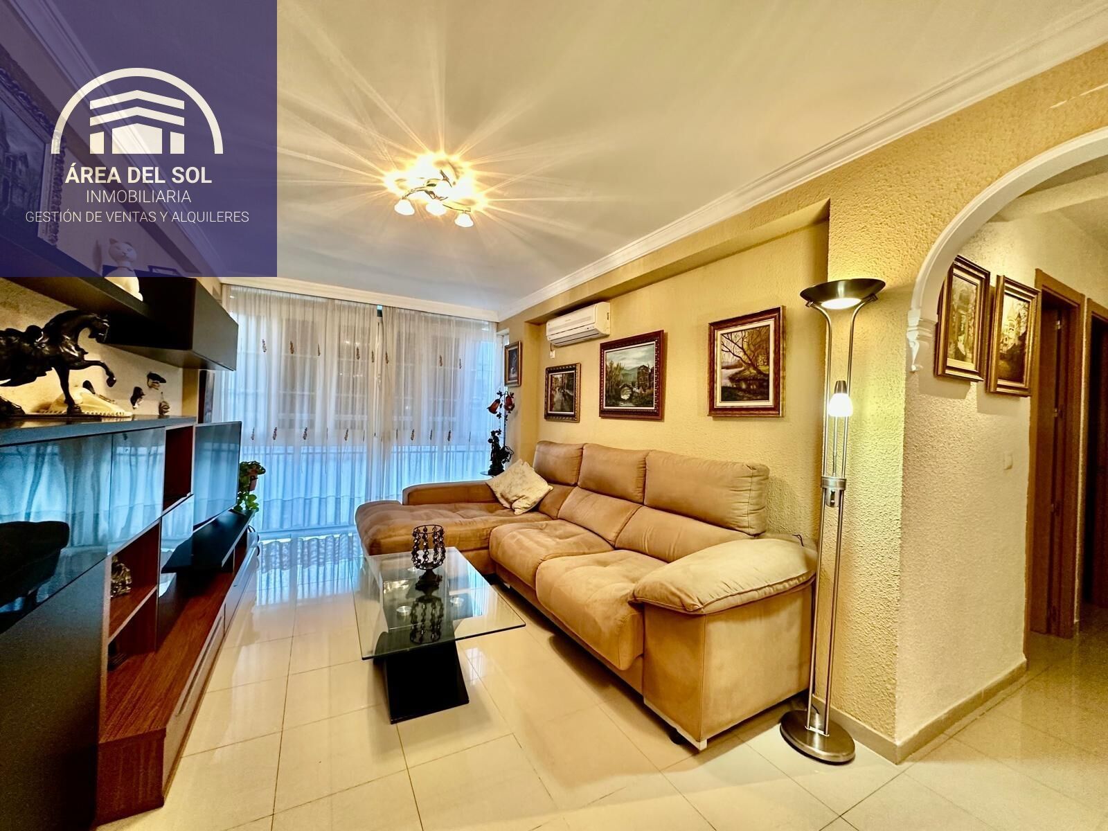 Living room of Flat for sale in Málaga Capital  with Air Conditioner