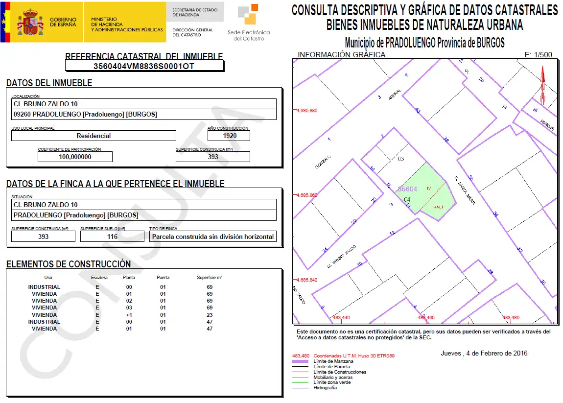 Residencial en venda en Pradoluengo