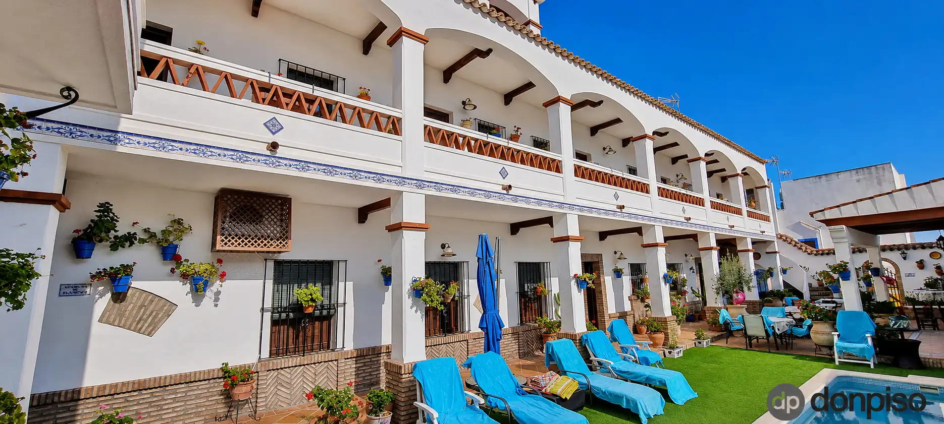 Terrace of Country homes for sale in Ayamonte  with Private garden, Storage room and Swimming Pool