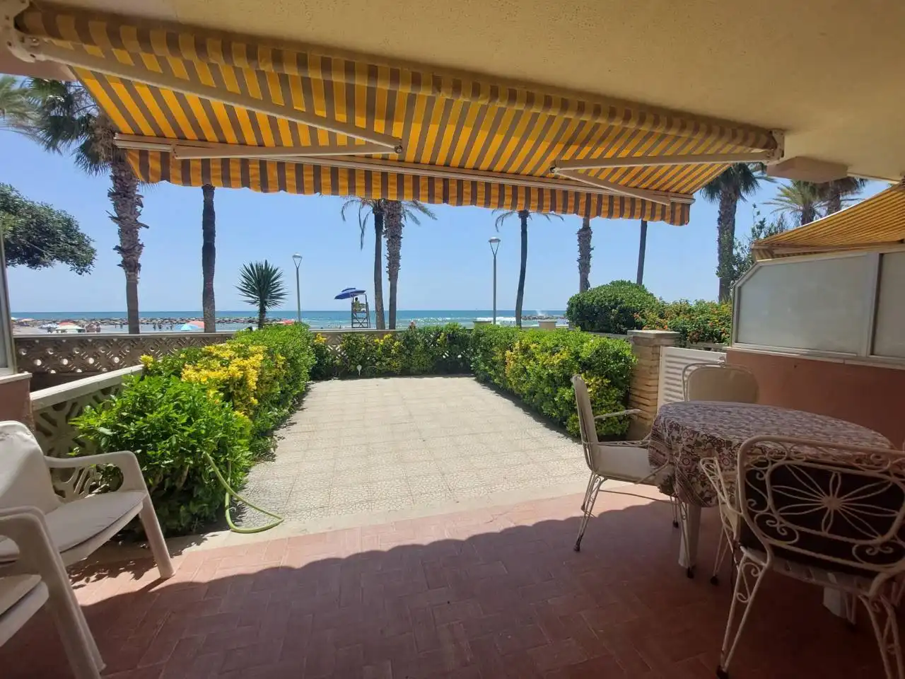 Terrace of Flat for rent in Vilanova i la Geltrú  with Private garden, Terrace and Furnished