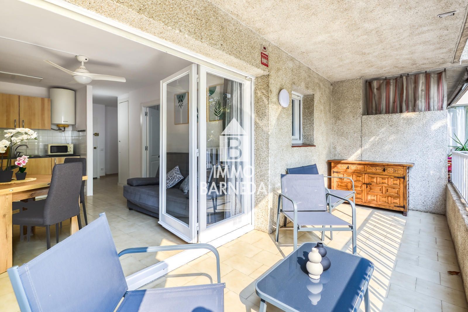 Balcony of Flat for sale in Empuriabrava  with Terrace, Furnished and Microwave